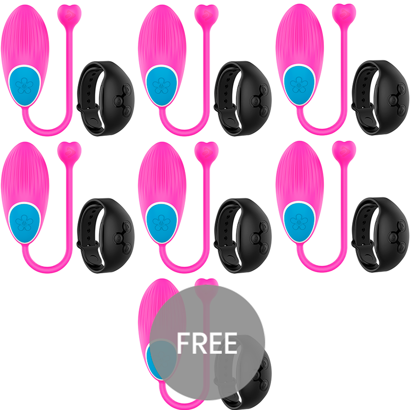 WEARWATCH EGG WIRELESS TECHNOLOGY WATCHME FUCHSIA / JET BLACK 6+1 FREE
