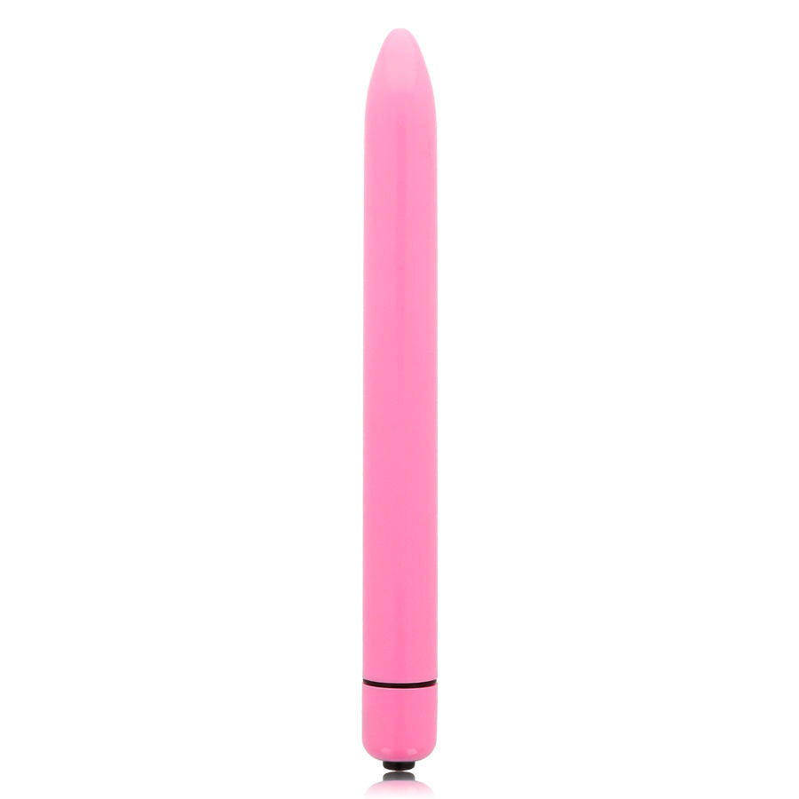 GLOSSY SLIM VIBRATOR DEEP ROSE