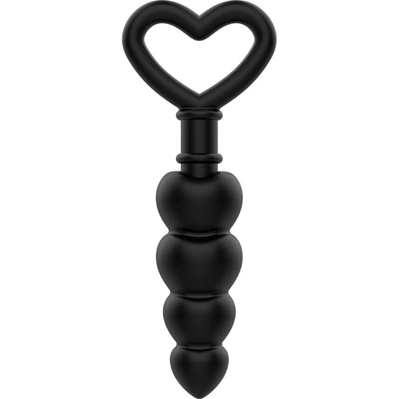 INTENSE SILICONE BUTTPLUG WITH HEART RING
