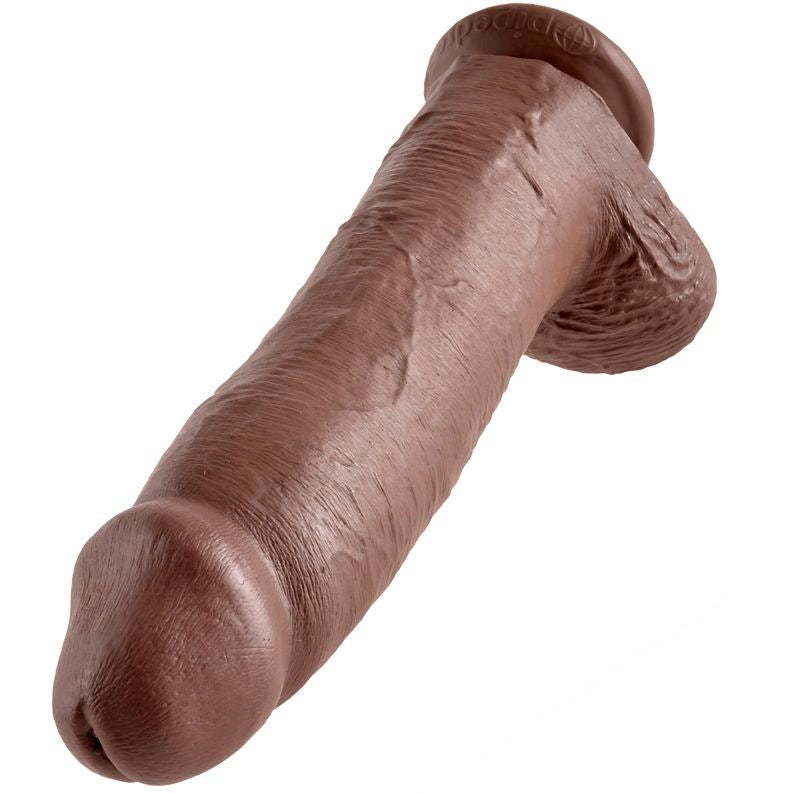KING COCK 12 COCK BROWN WITH BALLS 30.48 CM