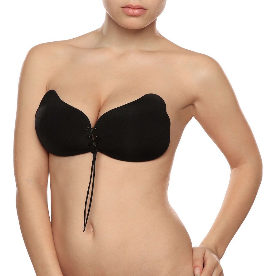 REGGISENO BYEBRA IN PIZZO COPPA B IN NERO